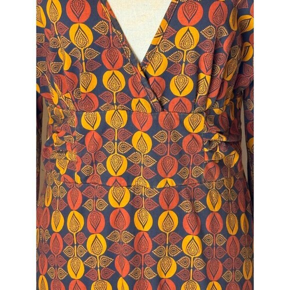 Patagonia Dress Women Medium Orange Bijou‎ Dot Bengal Margot Mini Athleisure - Picture 8 of 10